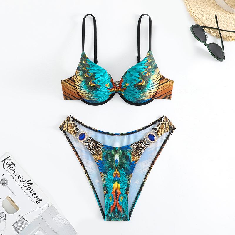 European and American 2024 Backless Steel Support Triangle Bikini - New Print, Sexy Beach Swimsuit Large
European and American 2024 Backless Steel Support Triangle Bikini - New Print, Sexy Beach Swimsuit Large
