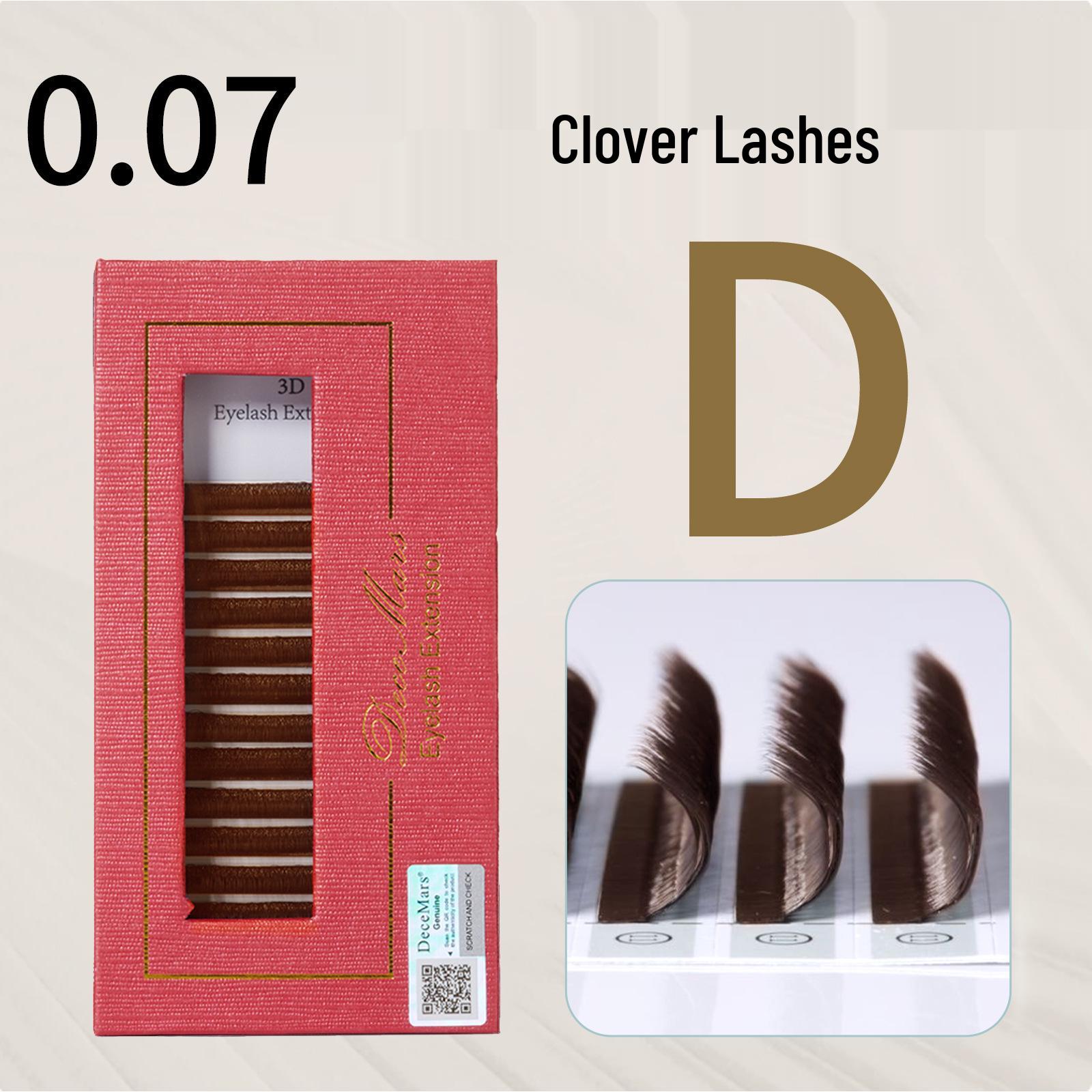 DeceMars Clover Grafted False Eyelashes - Natural, Dense, Soft, Beginner-Friendly Mother s Lashes. Brown D Curl 0.07
DeceMars Clover Grafted False Eyelashes - Natural, Dense, Soft, Beginner-Friendly Mother s Lashes. Brown D Curl 0.07