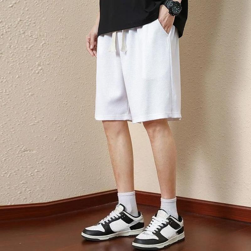 Men Shorts Solid Mid Waist Summer Shorts Waffle Deep Crotch Drawstring Male Shorts Loose Knee Length Casual Short 5XL білий
Men Shorts Solid Mid Waist Summer Shorts Waffle Deep Crotch Drawstring Male Shorts Loose Knee Length Casual Short 5XL білий