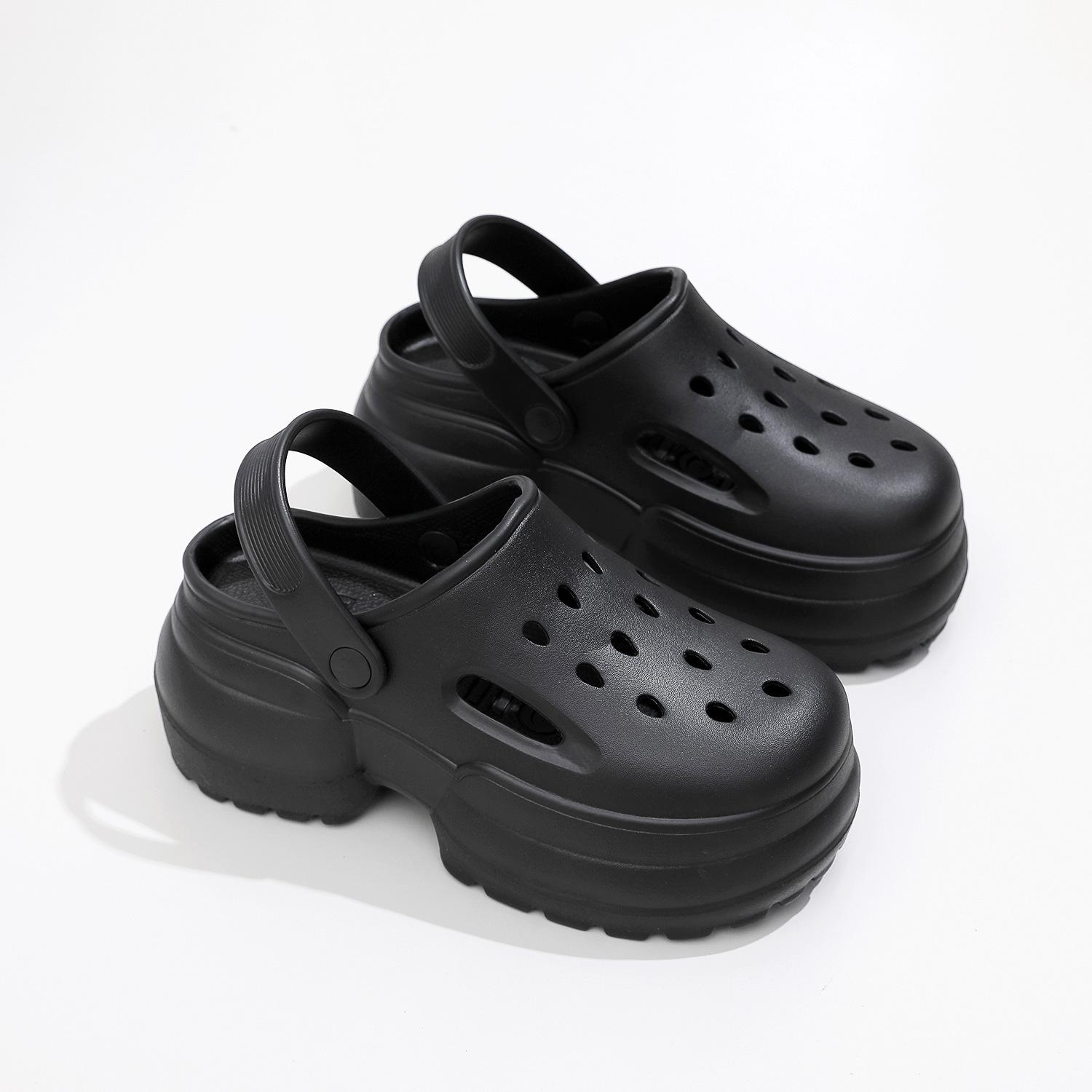 Летние женские туфли с перфорацией на толстой подошве, тапочки снаружи, туфли на высоком каблуке с полым носком. 39-40 чёрный
Летние женские туфли с перфорацией на толстой подошве, тапочки снаружи, туфли на высоком каблуке с полым носком. 39-40 чёрный