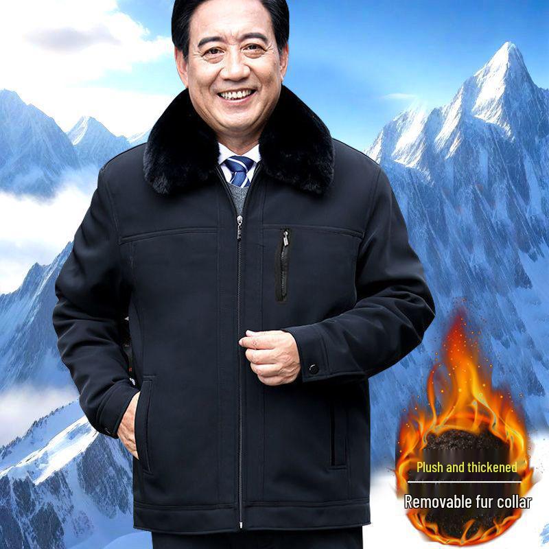 Men s Mid-Age & Senior Jacket - Fleece Lined, Padded Warm Cotton Coat for Dad & Grandpa, Winter Wear 2XL 185 for 130-145 jin
Men s Mid-Age & Senior Jacket - Fleece Lined, Padded Warm Cotton Coat for Dad & Grandpa, Winter Wear 2XL 185 for 130-145 jin