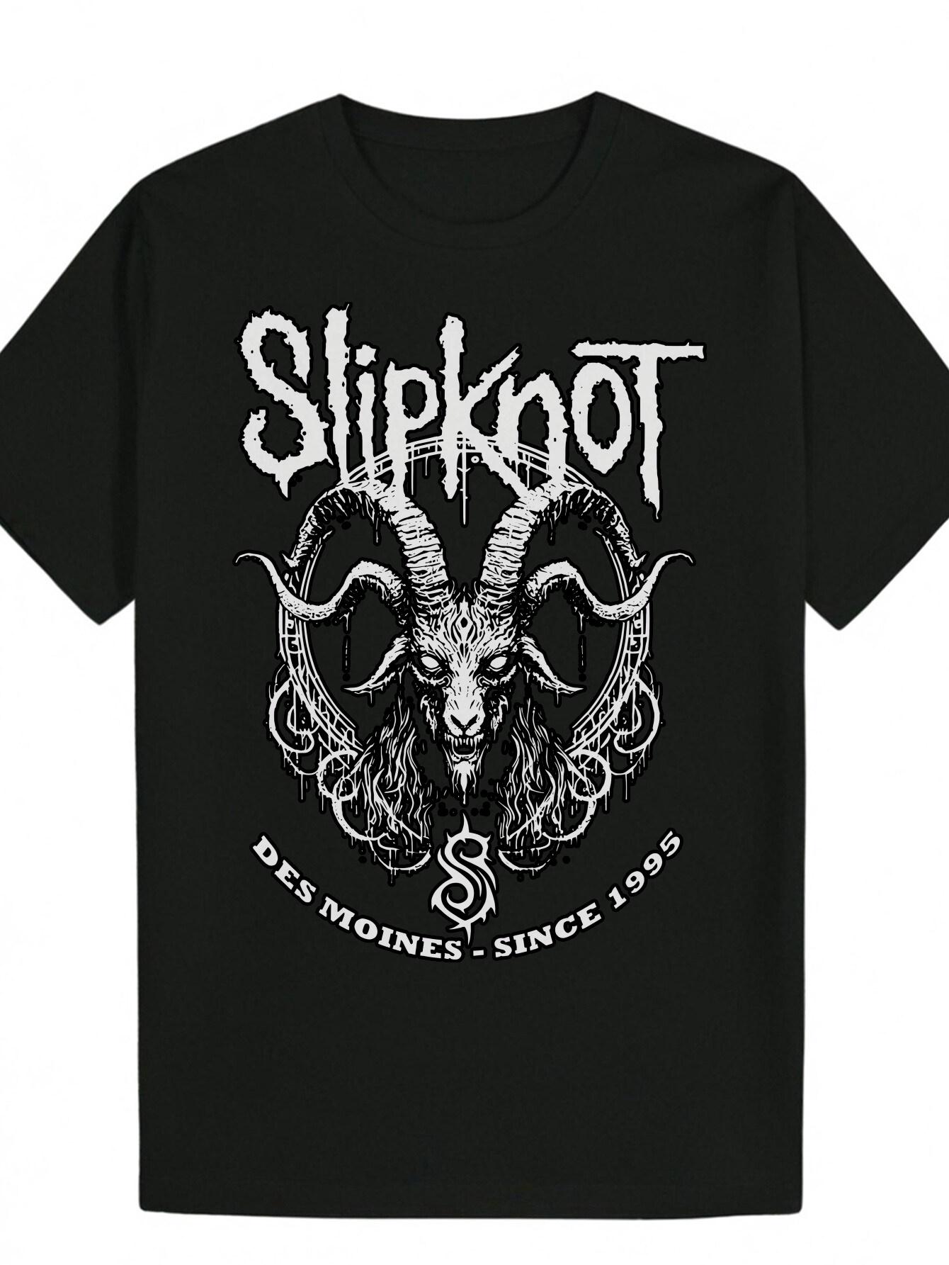 Summer Slipknot Graphic T-shirt - Black Casual Crew Neck Polyester Tee with Bold Animal Print Design XXXL
Summer Slipknot Graphic T-shirt - Black Casual Crew Neck Polyester Tee with Bold Animal Print Design XXXL