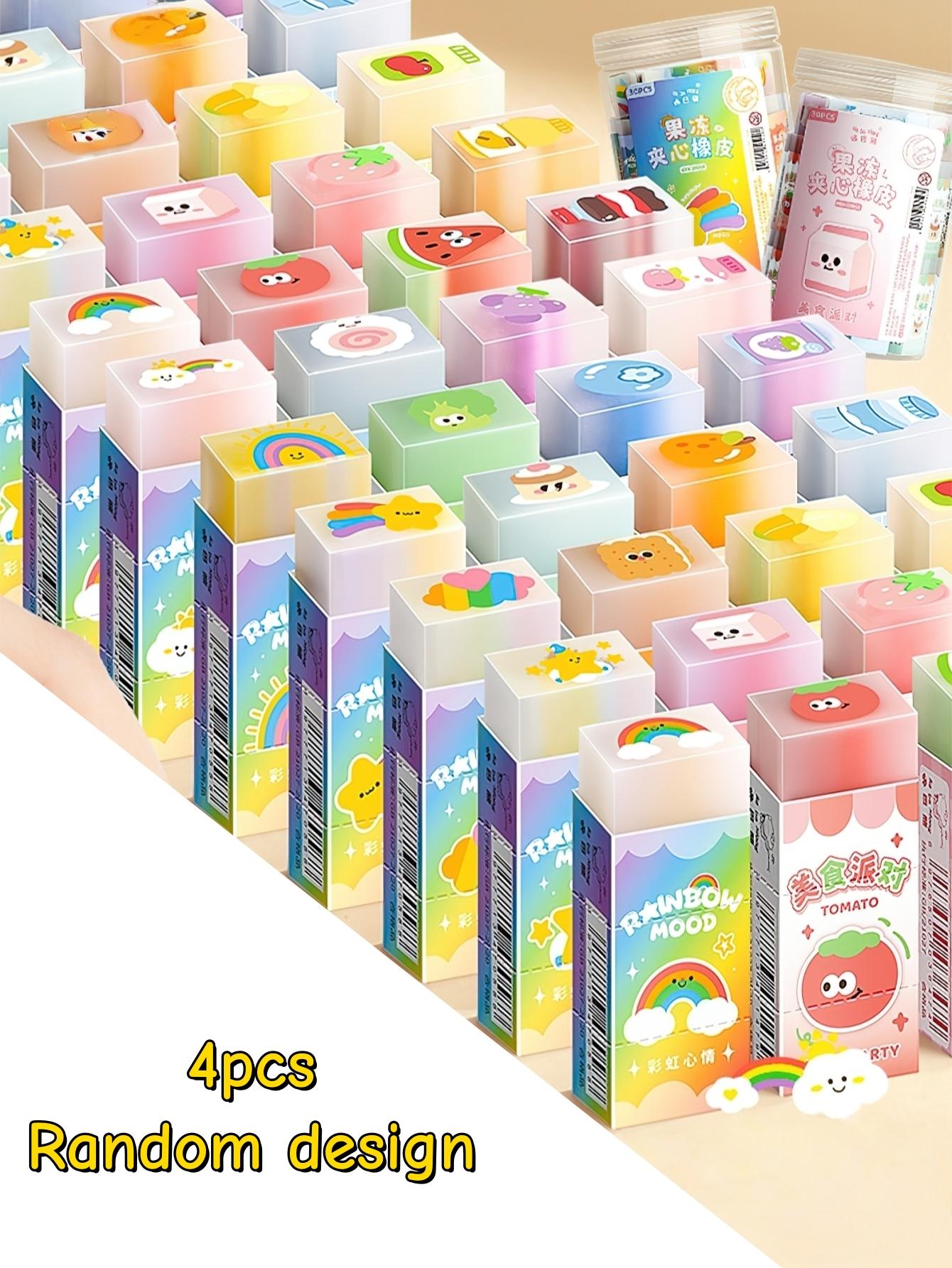 4/8/12pcs Cute Erasers Mixed Colors Rainbow Mood & Food Party Erasers Kawaii 3D Pencil Eraser for Cleaning Students
4/8/12pcs Cute Erasers Mixed Colors Rainbow Mood & Food Party Erasers Kawaii 3D Pencil Eraser for Cleaning Students