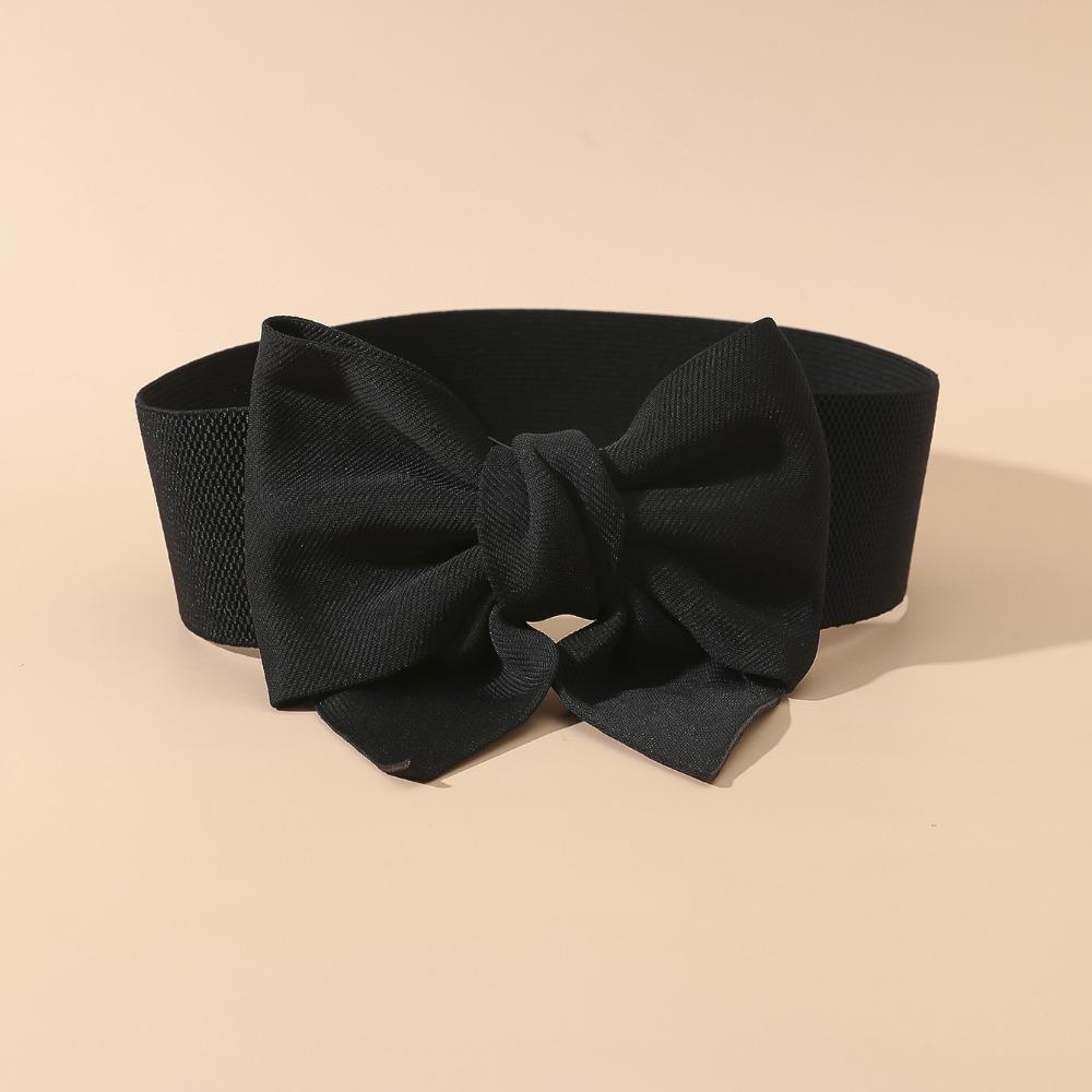 Elegant Bowknot Waist Straps Solid Color Elastic Waist Belt Wide Adjustable Dress Belt For Dress Decorate Clothes Accessories чёрный
Elegant Bowknot Waist Straps Solid Color Elastic Waist Belt Wide Adjustable Dress Belt For Dress Decorate Clothes Accessories чёрный