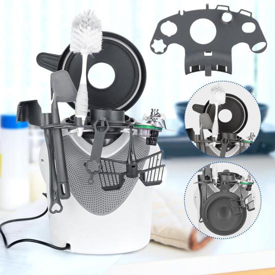 Стеллаж для хранения аксессуаров для кухонной машины для Vorwerk TM5 TM6, черная столешница, кухонные инструменты, органайзер для посуды, держатель, кухонные принадлежности чёрный
Стеллаж для хранения аксессуаров для кухонной машины для Vorwerk TM5 TM6, черная столешница, кухонные инструменты, органайзер для посуды, держатель, кухонные принадлежности чёрный