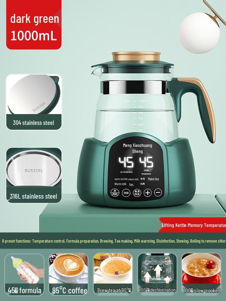 Electric Kettle with Constant Temperature and Automatic Insulation for Tea Brewing and Cooking
Electric Kettle with Constant Temperature and Automatic Insulation for Tea Brewing and Cooking
