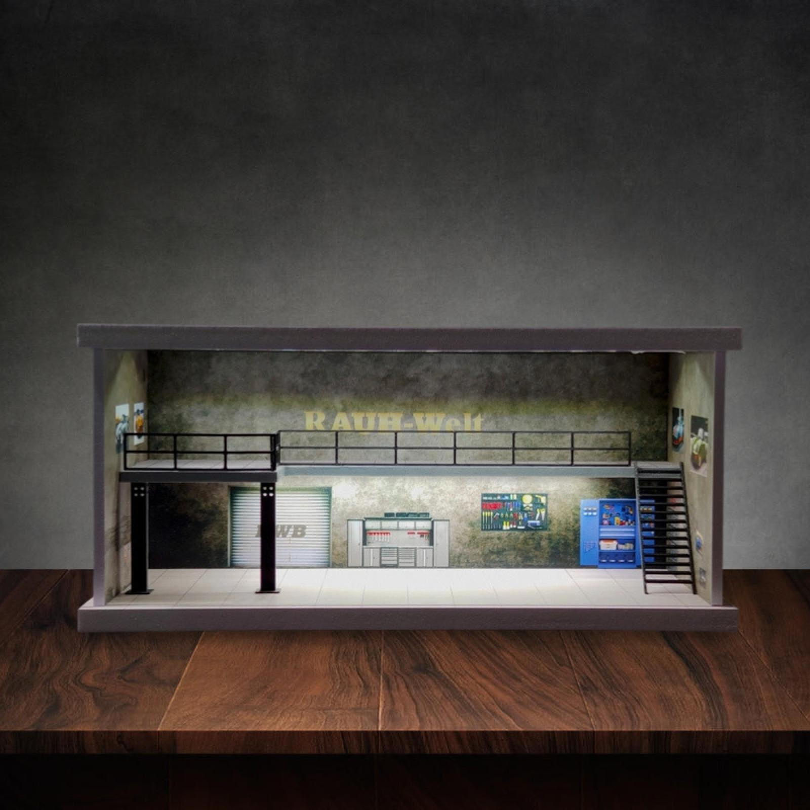 1/64 Car Model Showcase Display Stand LED Scene Diorama Parking Garage Material Acrylic PVC Resin Style B
1/64 Car Model Showcase Display Stand LED Scene Diorama Parking Garage Material Acrylic PVC Resin Style B