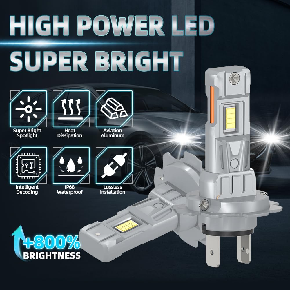 Lights Bulbs Compatible For Hyundai Elantra GT 2013 2014 2015 2016 2017, 800% Brightness High Low Beam Light Bulbs Combo, 20000LM Super Bright 6000K
Lights Bulbs Compatible For Hyundai Elantra GT 2013 2014 2015 2016 2017, 800% Brightness High Low Beam Light Bulbs Combo, 20000LM Super Bright 6000K