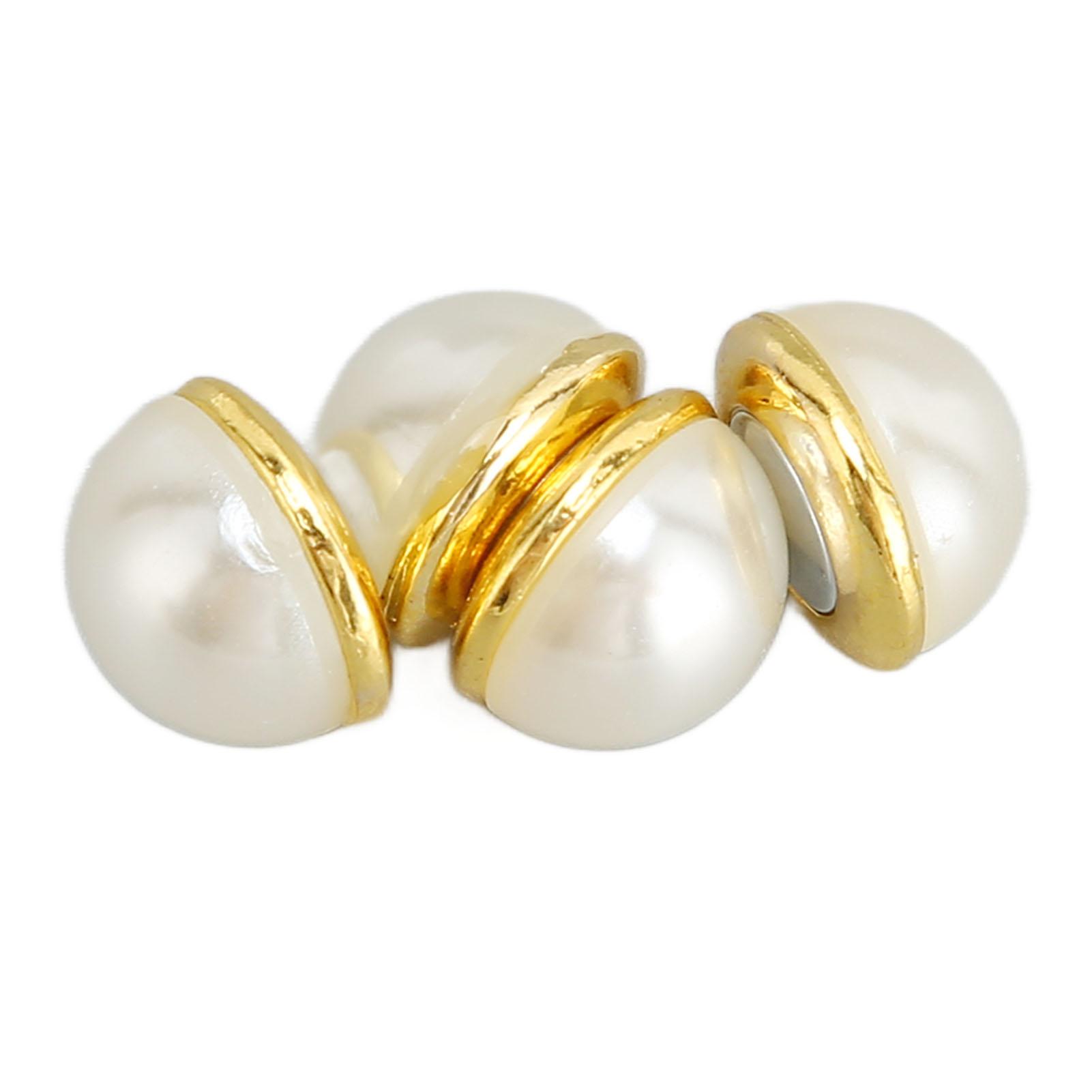 1 Pair Simulated Pearl Earrings Clip On Stud Earrings Fashion Ear Ornament for Women 0.4in
1 Pair Simulated Pearl Earrings Clip On Stud Earrings Fashion Ear Ornament for Women 0.4in