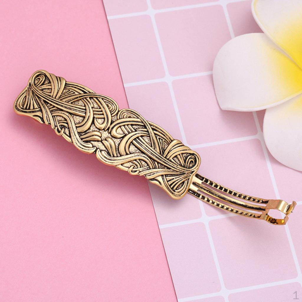 Knot Hair Clips, Vintage Viking, Gift for Women And Girls, 65mm Golden 01
Knot Hair Clips, Vintage Viking, Gift for Women And Girls, 65mm Golden 01