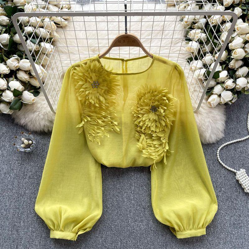 Women s Spring Silm Easiest for Match Puff Sleeves Pullover Tops Yellow One size
Women s Spring Silm Easiest for Match Puff Sleeves Pullover Tops Yellow One size