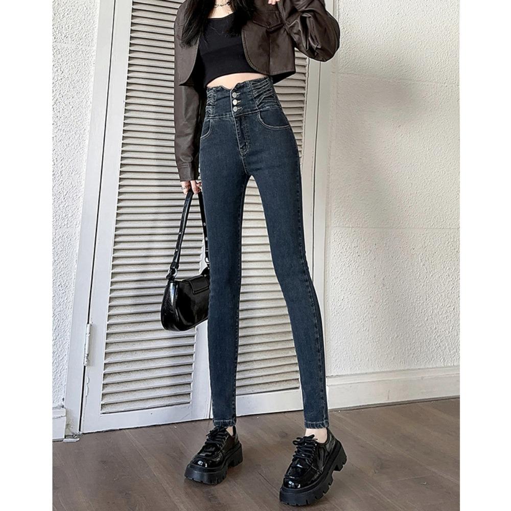 Simple and versatile tight jeans women s autumn new fashion high waist slim and thin pencil pants pants 32 сине серый
Simple and versatile tight jeans women s autumn new fashion high waist slim and thin pencil pants pants 32 сине серый