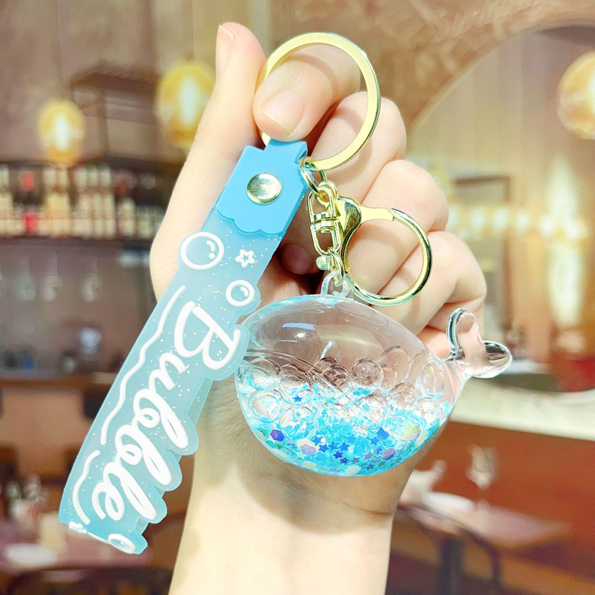 Dolphin & Whale Oil Sand Timer Luminous Keychain Pendant with Bubble Bead
Dolphin & Whale Oil Sand Timer Luminous Keychain Pendant with Bubble Bead