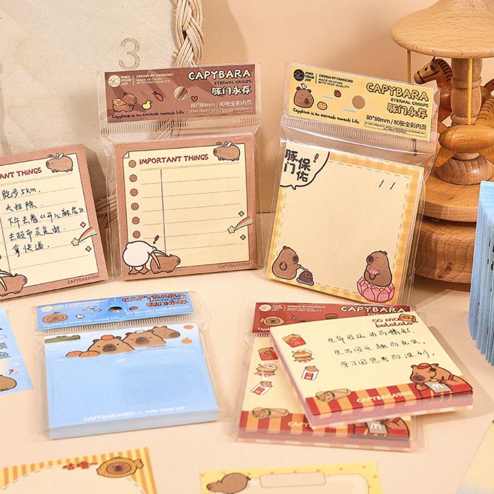 Бумага для заметок Capybara Memo Pad Non Sticky Note Pad Memo Note Paper Cancellations D