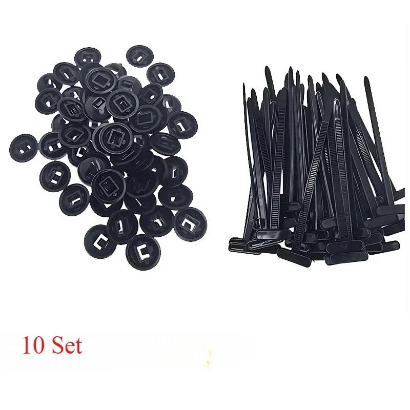 200-10set Self-locking Nylon Universal Cable Tie Buckle Heavy Duty Zip Ties with Pin & Button Car Daily Repair Fastening Straps
200-10set Self-locking Nylon Universal Cable Tie Buckle Heavy Duty Zip Ties with Pin & Button Car Daily Repair Fastening Straps