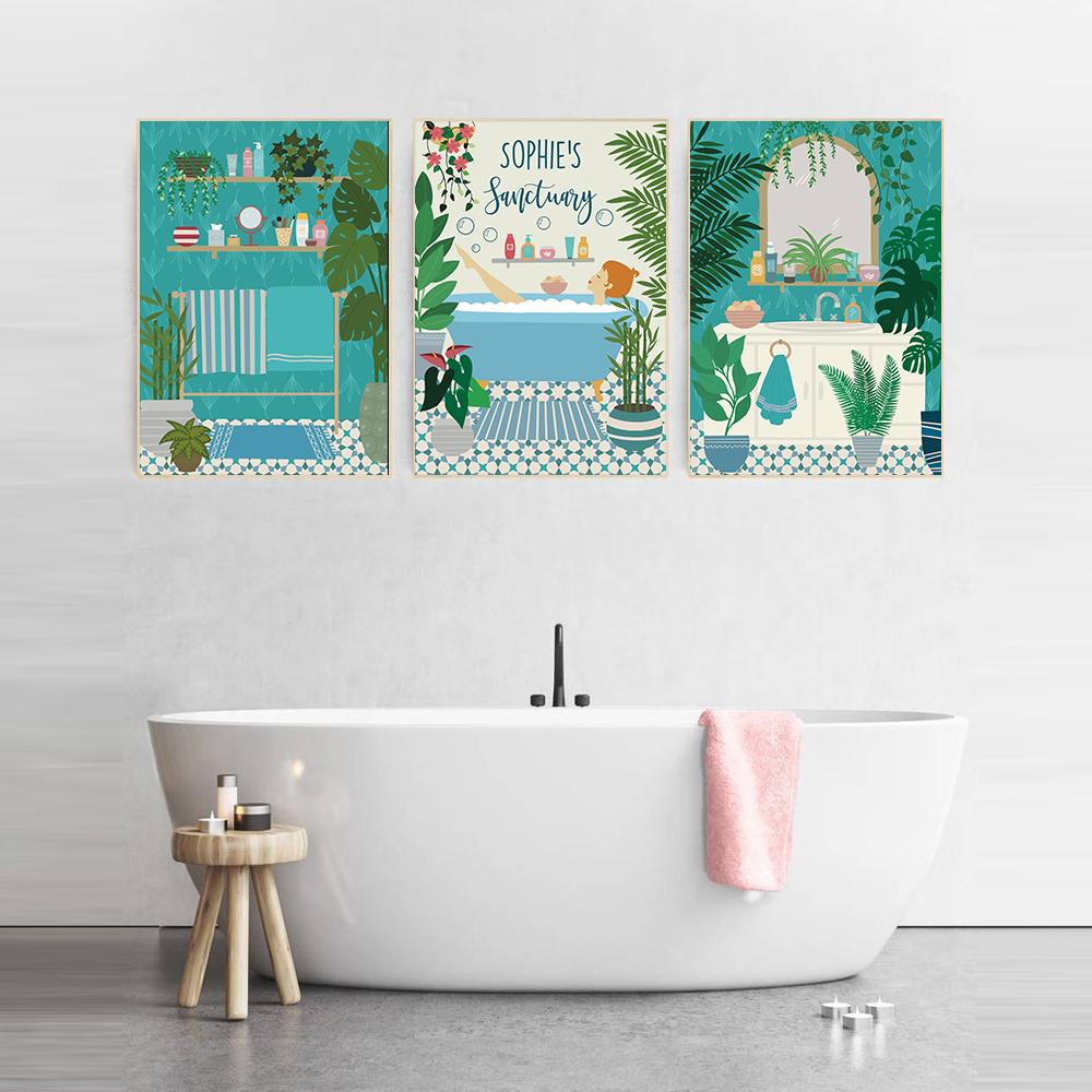 Botanical Tropical Posters Sexy Woman Take A Bath Bathtub Wall Art Canvas Painting Print Nordic Pictures for Bathroom Home Decor 
Botanical Tropical Posters Sexy Woman Take A Bath Bathtub Wall Art Canvas Painting Print Nordic Pictures for Bathroom Home Decor
