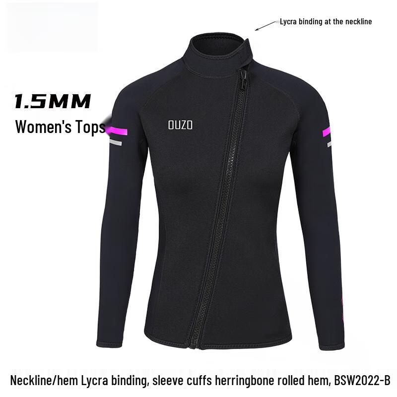 WEZHO 1.5mm Women s Long Sleeve Split Wetsuit Top
WEZHO 1.5mm Women s Long Sleeve Split Wetsuit Top