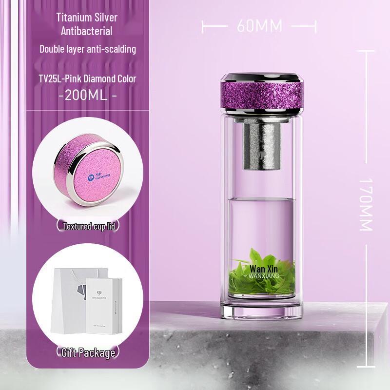 Portable Double-Layer Glass Tea Cup (Gift Box) 200ml
Portable Double-Layer Glass Tea Cup (Gift Box) 200ml