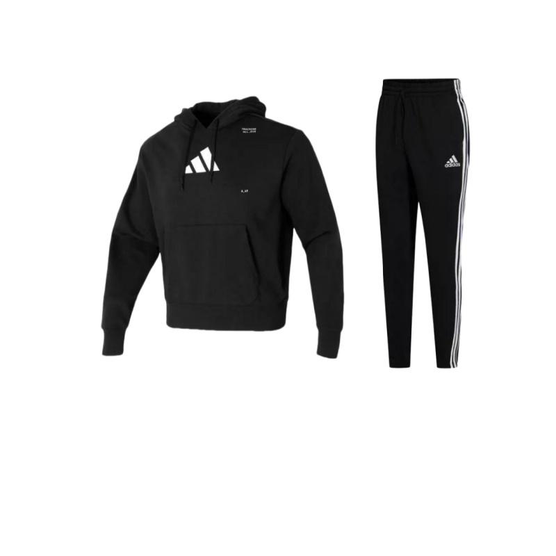 Adidas Letter Logo Print Hooded American Sweatshirt And Striped Long Pants Sports Set Men Sweatshirt And Pants Black GK8995+IS2355 S
Adidas Letter Logo Print Hooded American Sweatshirt And Striped Long Pants Sports Set Men Sweatshirt And Pants Black GK8995+IS2355 S