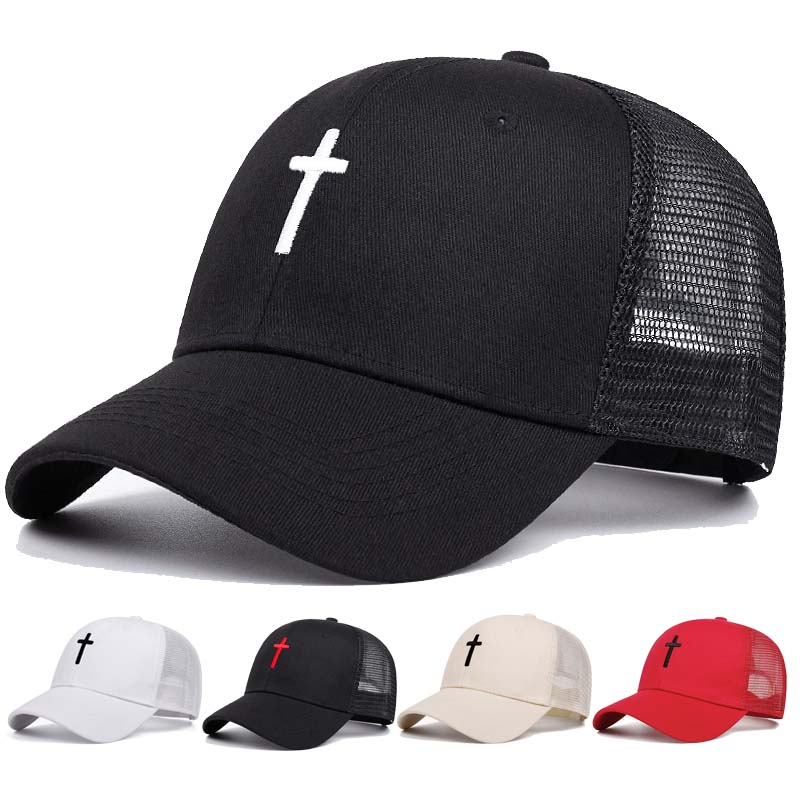 Unisex Cross Embroidery Baseball Net Caps Hip Hop Cap Spring Summer Outdoor Adjustable Casual Hats Sunscreen Hat 54-61CM
Unisex Cross Embroidery Baseball Net Caps Hip Hop Cap Spring Summer Outdoor Adjustable Casual Hats Sunscreen Hat 54-61CM
