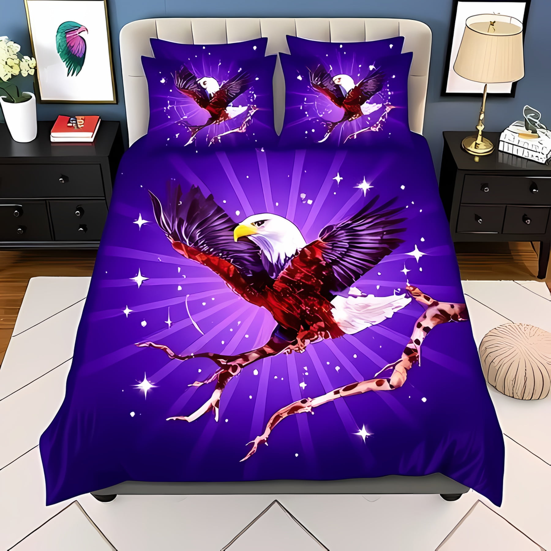 Comforter Eagle Nature Inspired Bedding With Soft Hazy Clouds Suitable Childrens Kids And Adultssoft Warm And Breathable Comforter (quilt)-EU Single(135*200cm)3pcs
Comforter Eagle Nature Inspired Bedding With Soft Hazy Clouds Suitable Childrens Kids And Adultssoft Warm And Breathable Comforter (quilt)-EU Single(135*200cm)3pcs