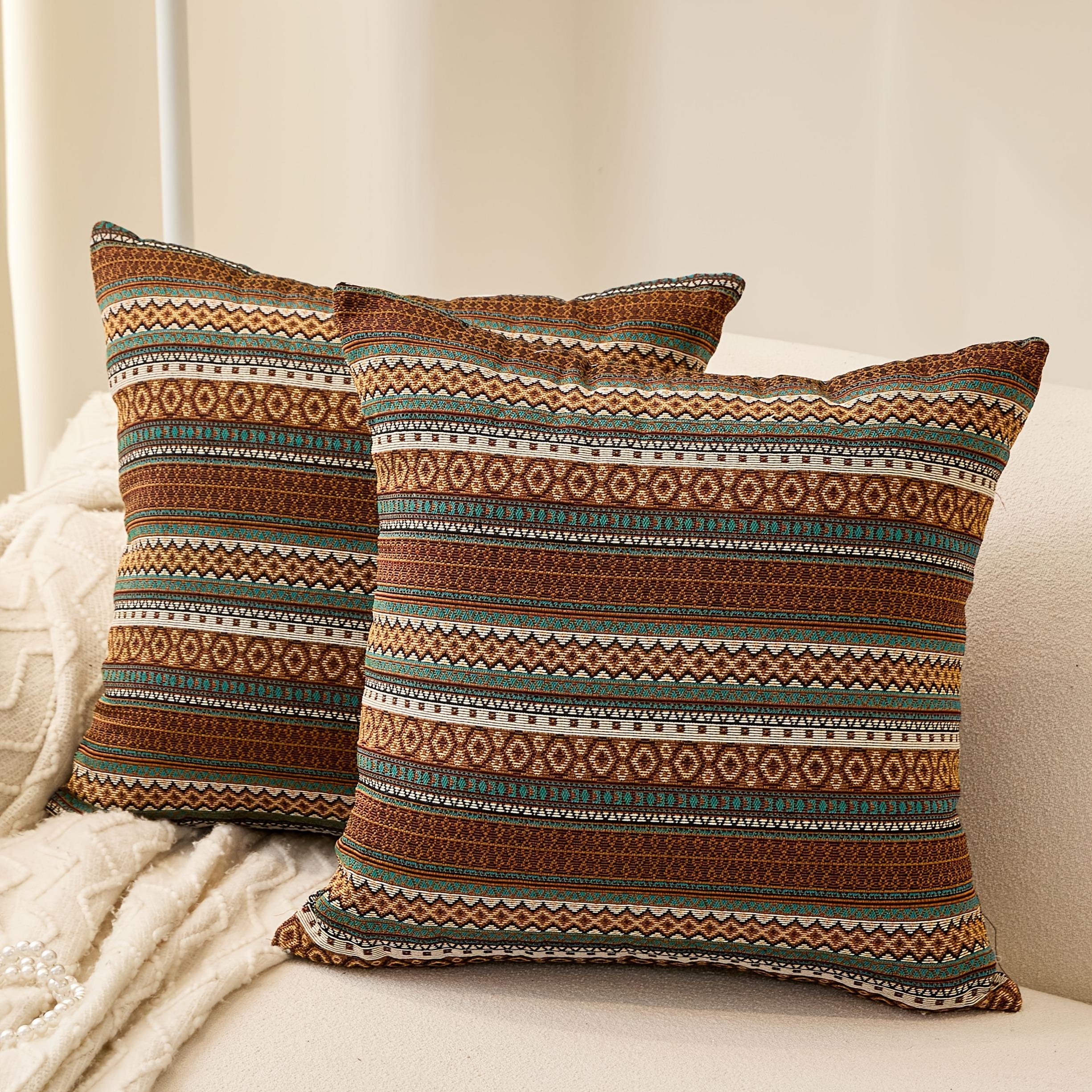 2pcs Bohemian Style Pillow Covers, Square Cushion Pillowcases 45x45cm, Farmhouse Decorative Cushion Covers, Sofa Jacquard Fabric Headrest Cover 2pcs 45X45 without core
2pcs Bohemian Style Pillow Covers, Square Cushion Pillowcases 45x45cm, Farmhouse Decorative Cushion Covers, Sofa Jacquard Fabric Headrest Cover 2pcs 45X45 without core