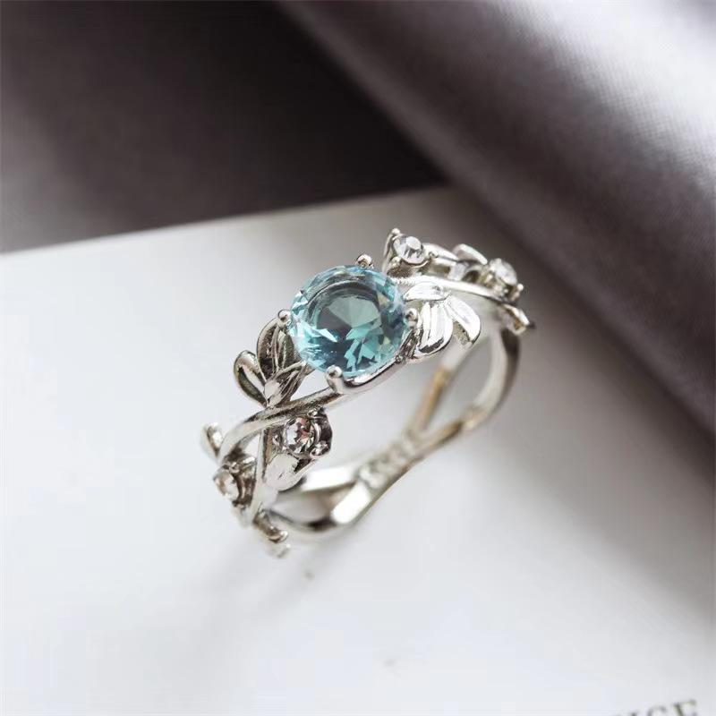 European-Style Aquamarine Twig Ring - Stylish, Versatile Luxury Gift for Women Size 10 срібний
European-Style Aquamarine Twig Ring - Stylish, Versatile Luxury Gift for Women Size 10 срібний