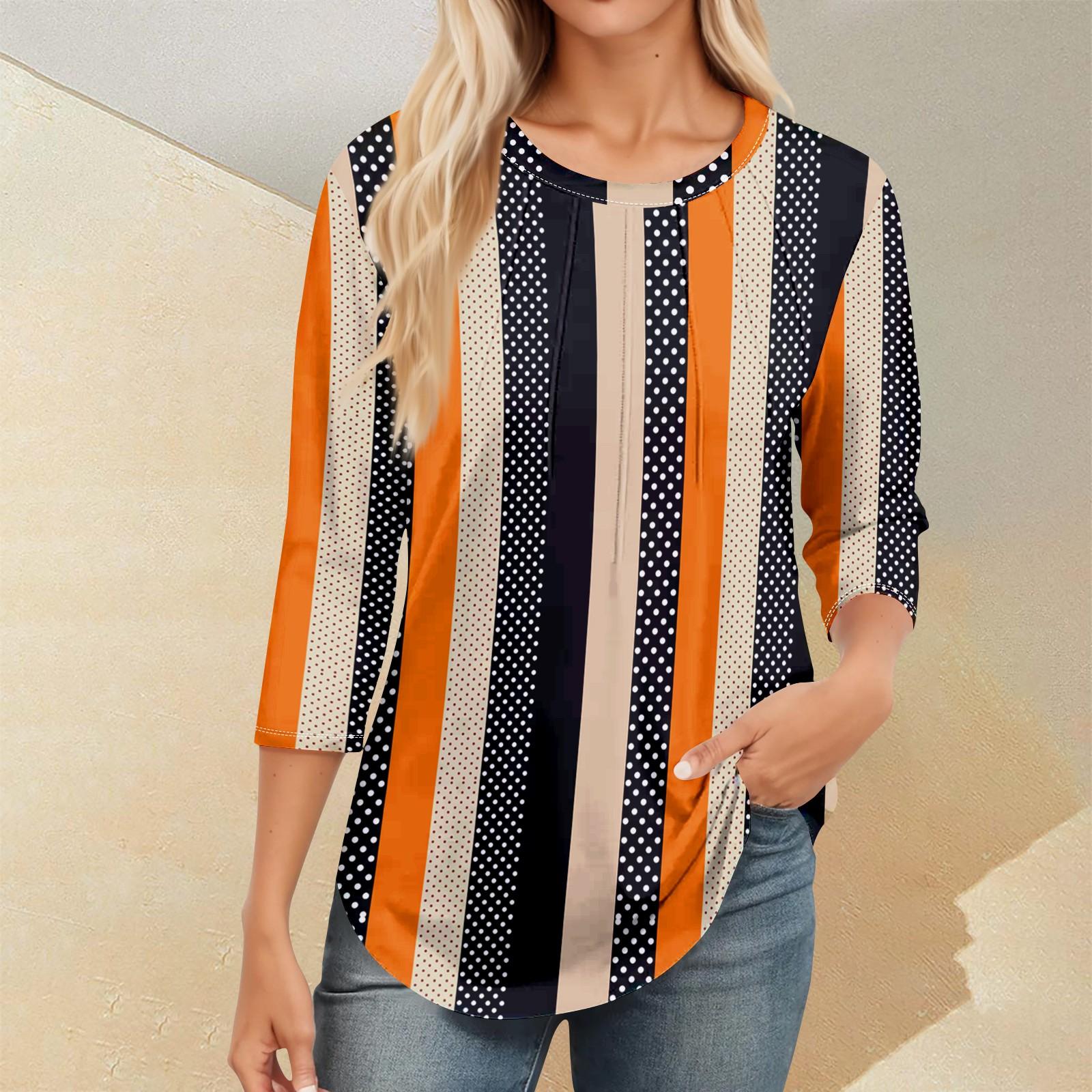 Women s Casual Versatile Polka Dot Floral Round Neck Slim Long Sleeve Top XXL помаранчевий
Women s Casual Versatile Polka Dot Floral Round Neck Slim Long Sleeve Top XXL помаранчевий
