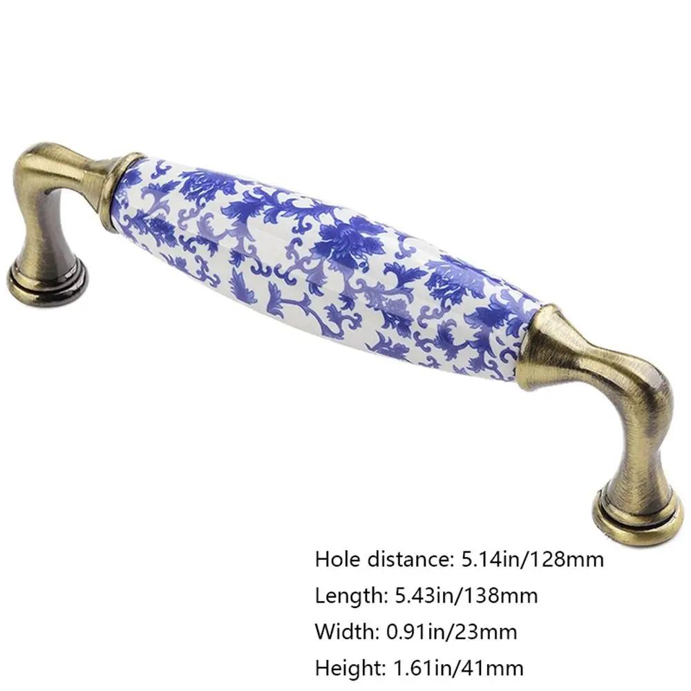 Flowers 76mm/96mm/128mm Fashion Creative Blue And White Antique Drawer Knobs Pull Handles Dresser Cabinet Handles Door Handle
Flowers 76mm/96mm/128mm Fashion Creative Blue And White Antique Drawer Knobs Pull Handles Dresser Cabinet Handles Door Handle