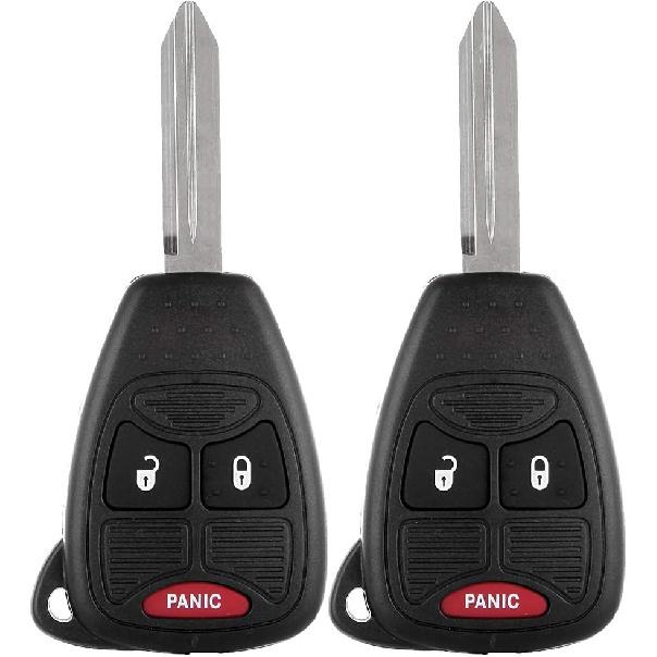 OCPTY 2 Uncut Blade Blank Key Remote Shell Case shell Replacement for Chrysler for Dodge for Jeep 3 Buttons
OCPTY 2 Uncut Blade Blank Key Remote Shell Case shell Replacement for Chrysler for Dodge for Jeep 3 Buttons