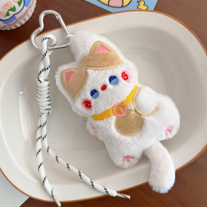 1 шт. Плюшевый брелок-подвеска в виде кошки с хвостом, который можно сжимать, мягкая игрушка, парный брелок, подарки, подвеска для сумки, плетеный шнурок
1 шт. Плюшевый брелок-подвеска в виде кошки с хвостом, который можно сжимать, мягкая игрушка, парный брелок, подарки, подвеска для сумки, плетеный шнурок