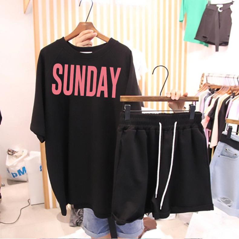 Жіночий модний спортивний костюм-двійка: Вільний комплект з футболки з коротким рукавом та шортів. XXXXL чорний
Жіночий модний спортивний костюм-двійка: Вільний комплект з футболки з коротким рукавом та шортів. XXXXL чорний