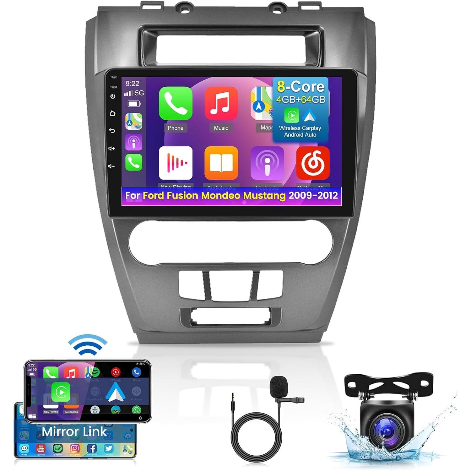 Автомобильное радио для Ford Fusion Mondeo Mustang 2009-2012 10,1-дюймовый сенсорный экран IPS Android Stereo - Беспроводной Carplay и Android Auto - DSP/GPS/WiFi 4-core 1+32CP
Автомобильное радио для Ford Fusion Mondeo Mustang 2009-2012 10,1-дюймовый сенсорный экран IPS Android Stereo - Беспроводной Carplay и Android Auto - DSP/GPS/WiFi 4-core 1+32CP