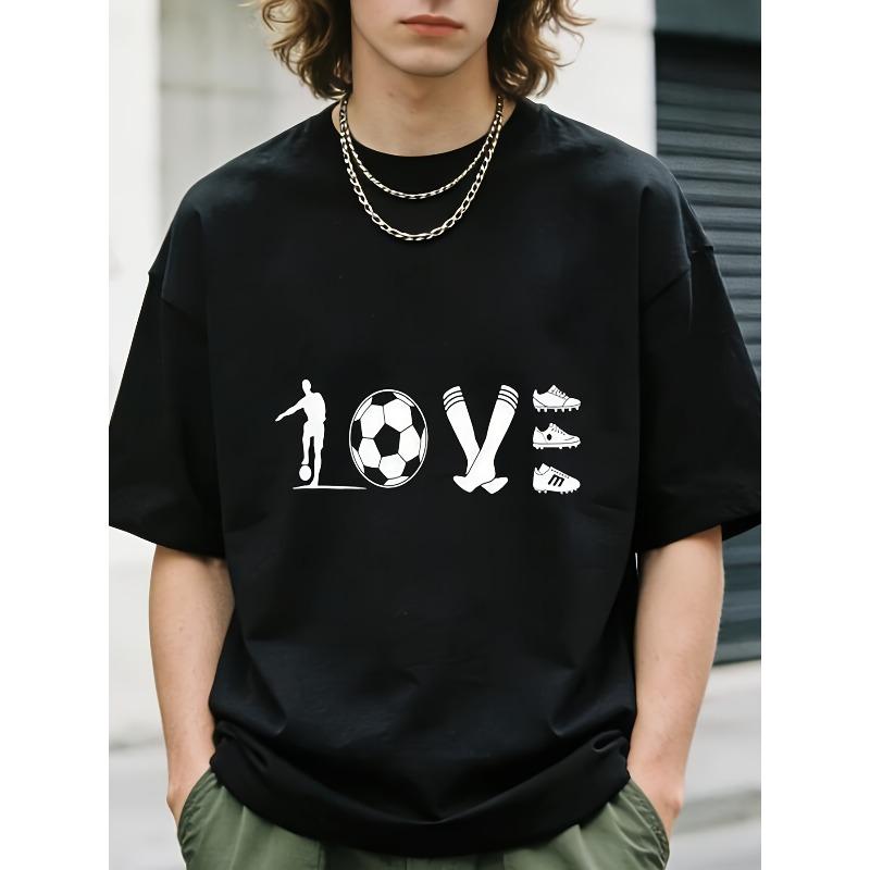 Mens Clothes Soccer Love Print Casual Crew Neck TT Shirt Plus Size Men s Clothing Lightweight Sm Fabric Machine Washable for Spring Summer S чёрный
Mens Clothes Soccer Love Print Casual Crew Neck TT Shirt Plus Size Men s Clothing Lightweight Sm Fabric Machine Washable for Spring Summer S чёрный