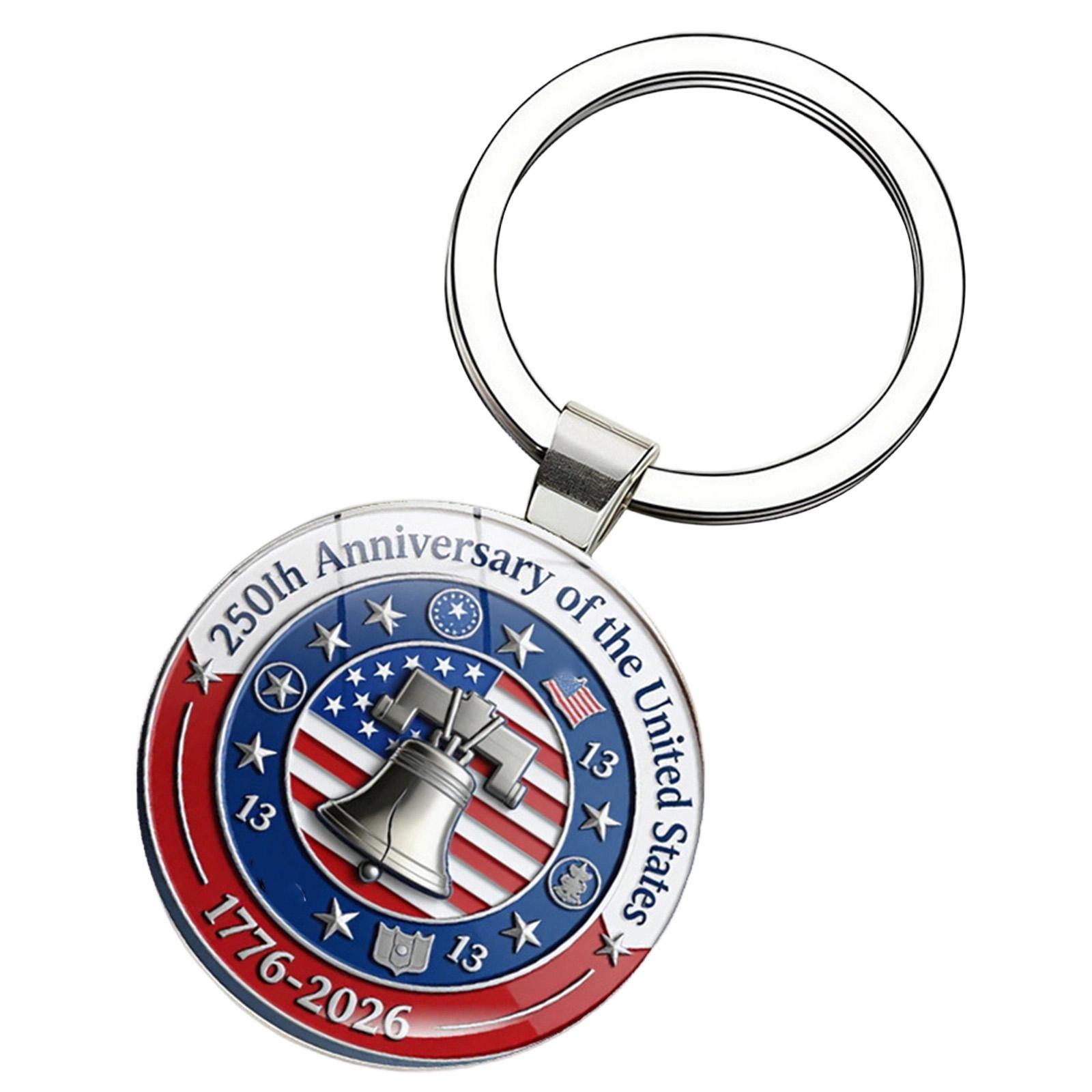 250th Anniversary Pendant Memorial Keychain From The United States One Size
250th Anniversary Pendant Memorial Keychain From The United States One Size