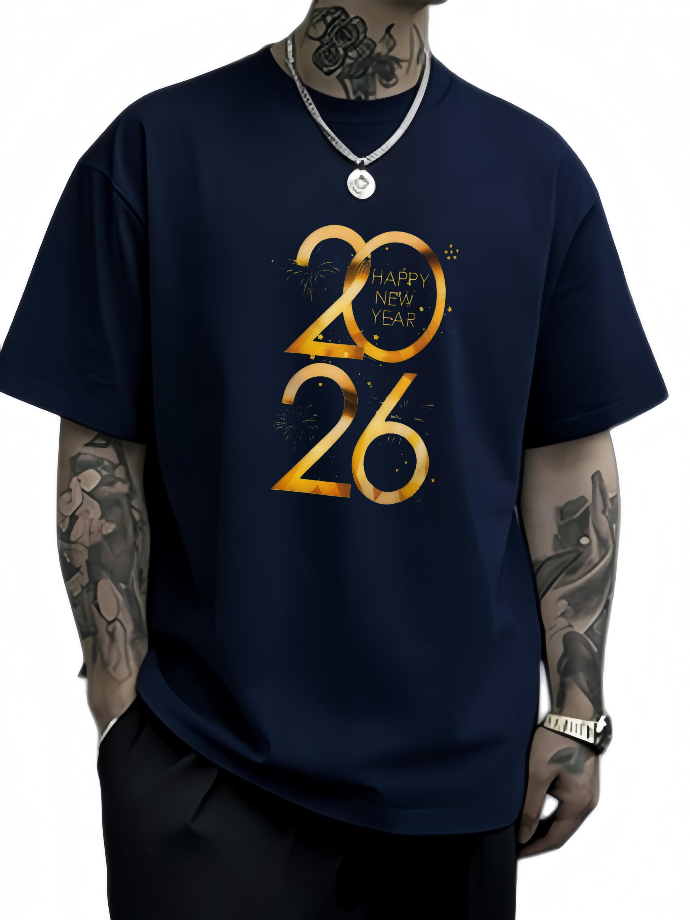 Happy New Year Party 2026 Roundneck fashion Tshirt suitable for both men and women highquality street wear for summer 4XL
Happy New Year Party 2026 Roundneck fashion Tshirt suitable for both men and women highquality street wear for summer 4XL