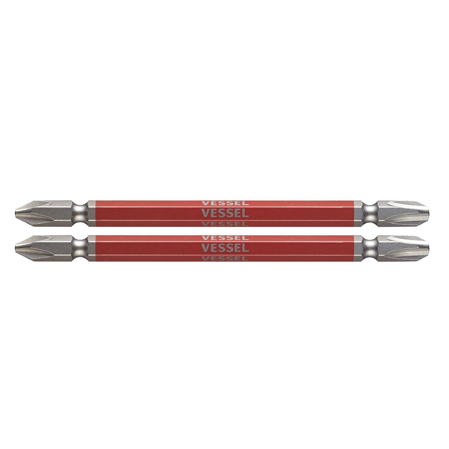VESSEL 40V Compatible Combination x GS142311 Double-Ended Bits, +2/+3 110, 2-Piece Set,
VESSEL 40V Compatible Combination x GS142311 Double-Ended Bits, +2/+3 110, 2-Piece Set,