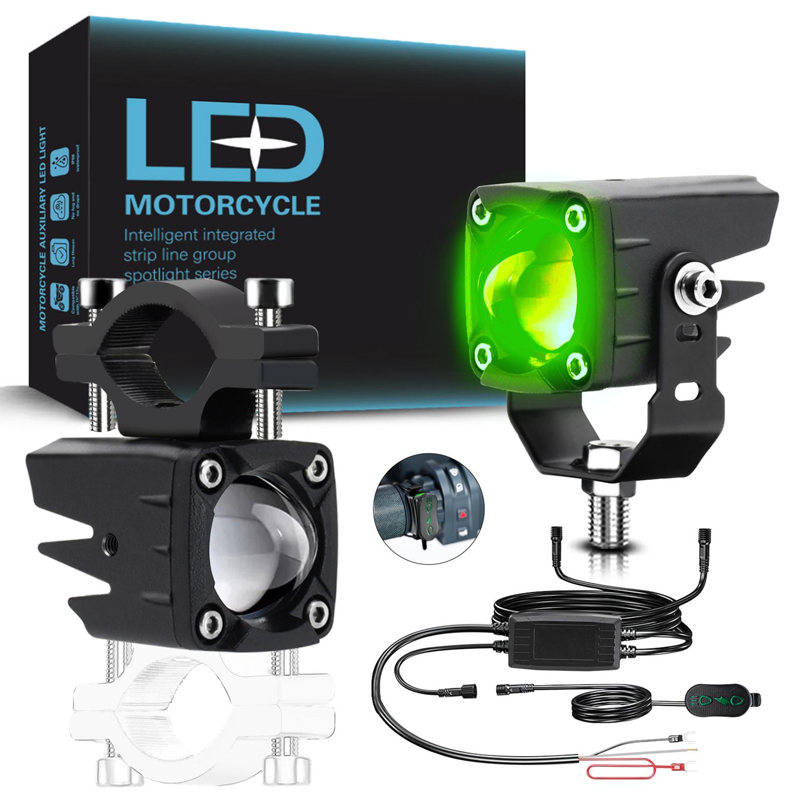 1 пара мотоциклетних світлодіодних прожекторів 180 Вт миготлива лампа для мотоцикла, електричного транспортного засобу, модифікація Green Light
1 пара мотоциклетних світлодіодних прожекторів 180 Вт миготлива лампа для мотоцикла, електричного транспортного засобу, модифікація Green Light