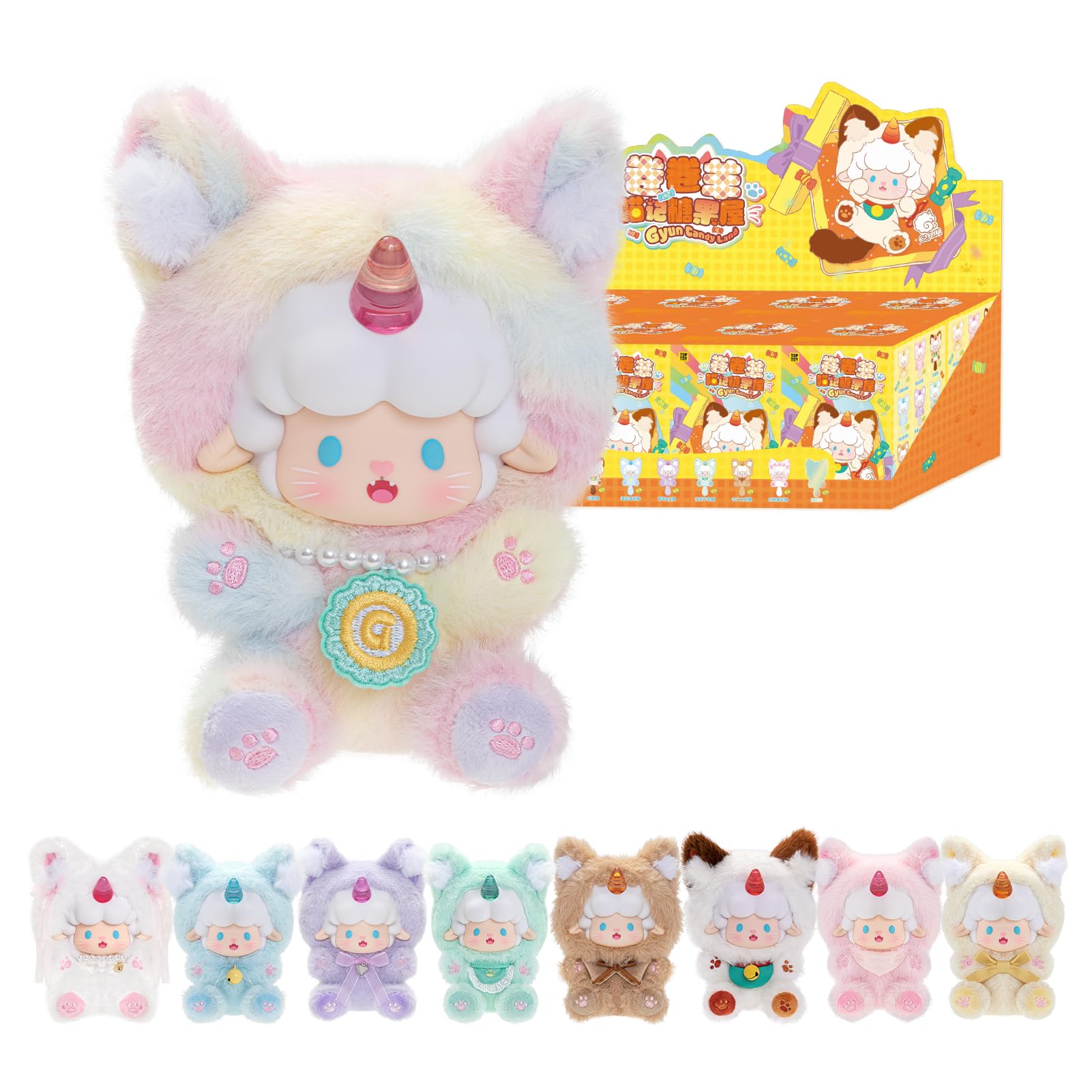 TOP TOY Gyun Gyun Ram Candy House Plush Series Box of Gachapon Blind Box Figure Plastic Model Premium Soft Vinyl Toy Original Character Christmas Gift
TOP TOY Gyun Gyun Ram Candy House Plush Series Box of Gachapon Blind Box Figure Plastic Model Premium Soft Vinyl Toy Original Character Christmas Gift