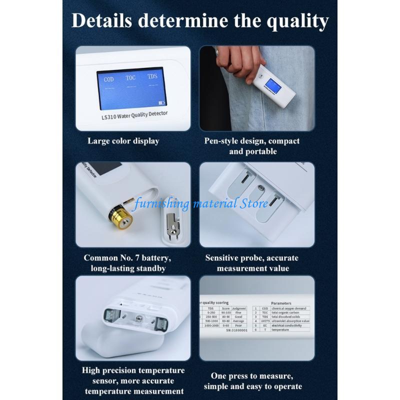 Y5GD Water Quality Tester Meter,EC&Temperature for Drinking Water Aquarium China Mainland
Y5GD Water Quality Tester Meter,EC&Temperature for Drinking Water Aquarium China Mainland