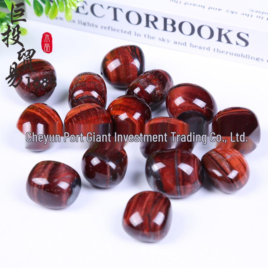 Red Tiger Eye Lightning Pattern Tumbled Stone Ornament
Red Tiger Eye Lightning Pattern Tumbled Stone Ornament