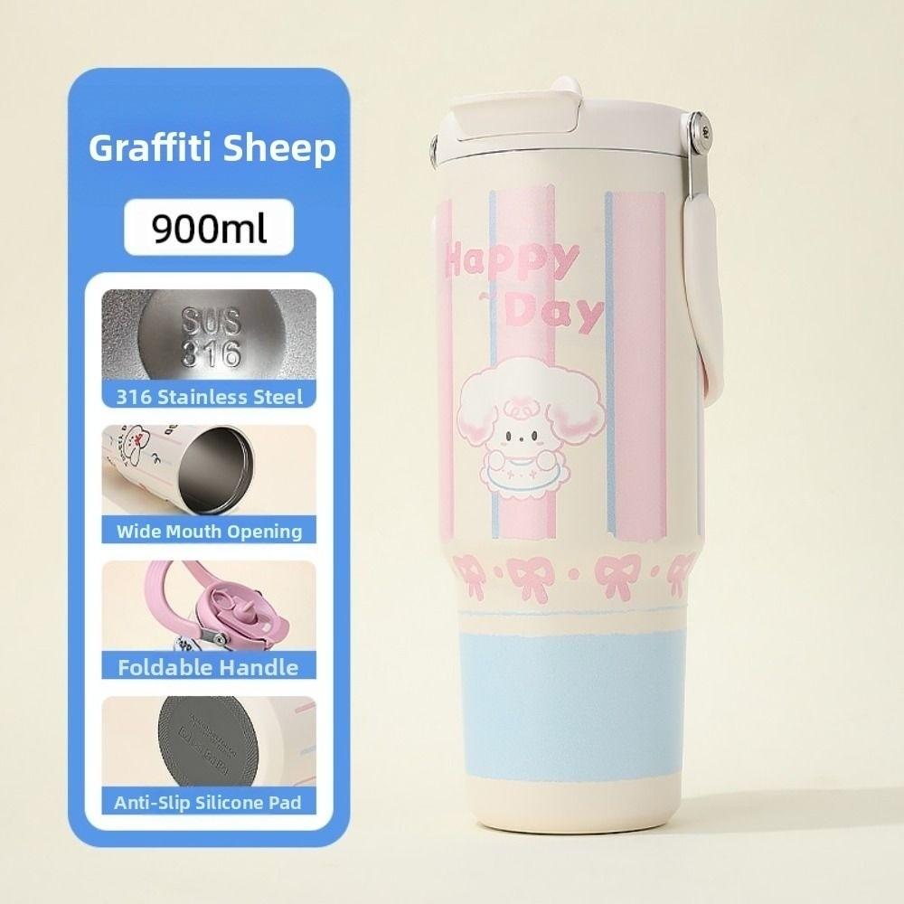 Insulation Straw Insulated Cup 900ML Straw Ton Cup Convenient Straw Cartoon Water Bottle Children Style 2
Insulation Straw Insulated Cup 900ML Straw Ton Cup Convenient Straw Cartoon Water Bottle Children Style 2
