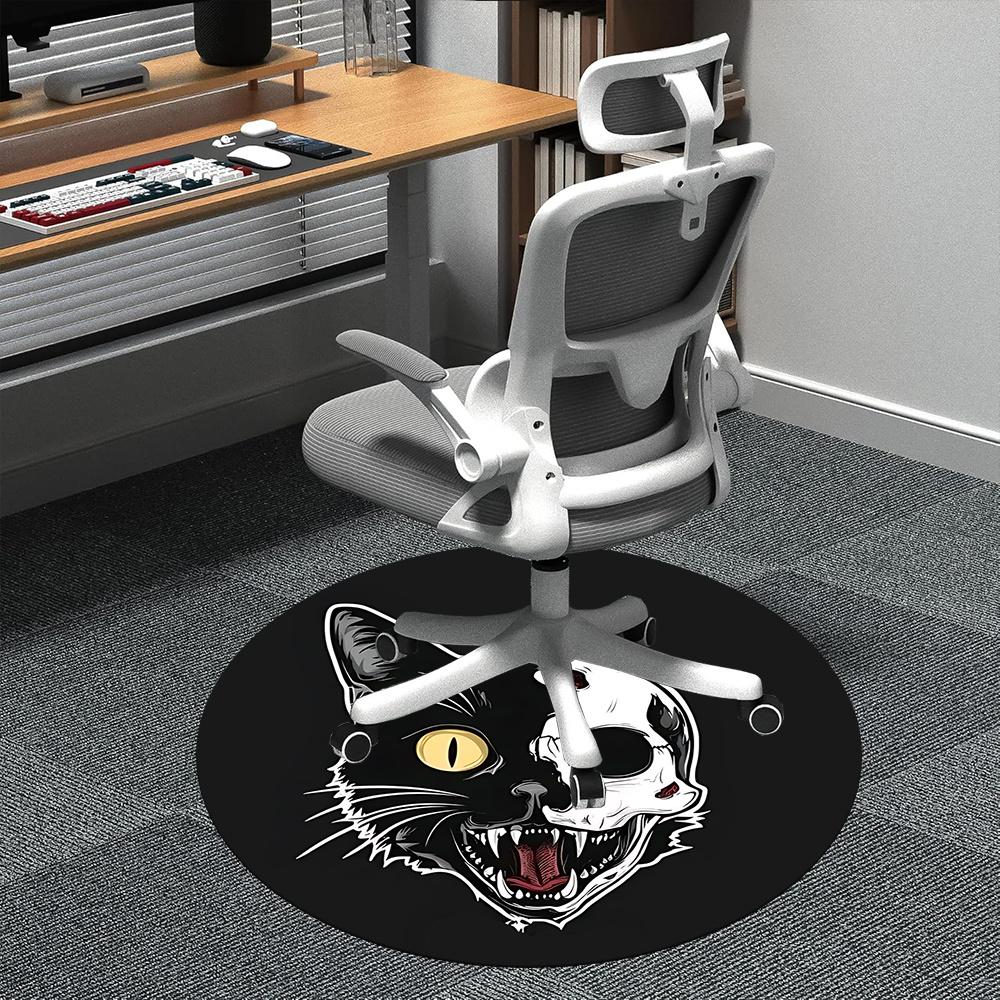 1pc Cat Skull Office Round Area Rug, Indoor Mat Suitable ForOffice, Under Office Chairs Bedroom Living Room Home Decor, Room Deco u69 80cm by 80cm
1pc Cat Skull Office Round Area Rug, Indoor Mat Suitable ForOffice, Under Office Chairs Bedroom Living Room Home Decor, Room Deco u69 80cm by 80cm