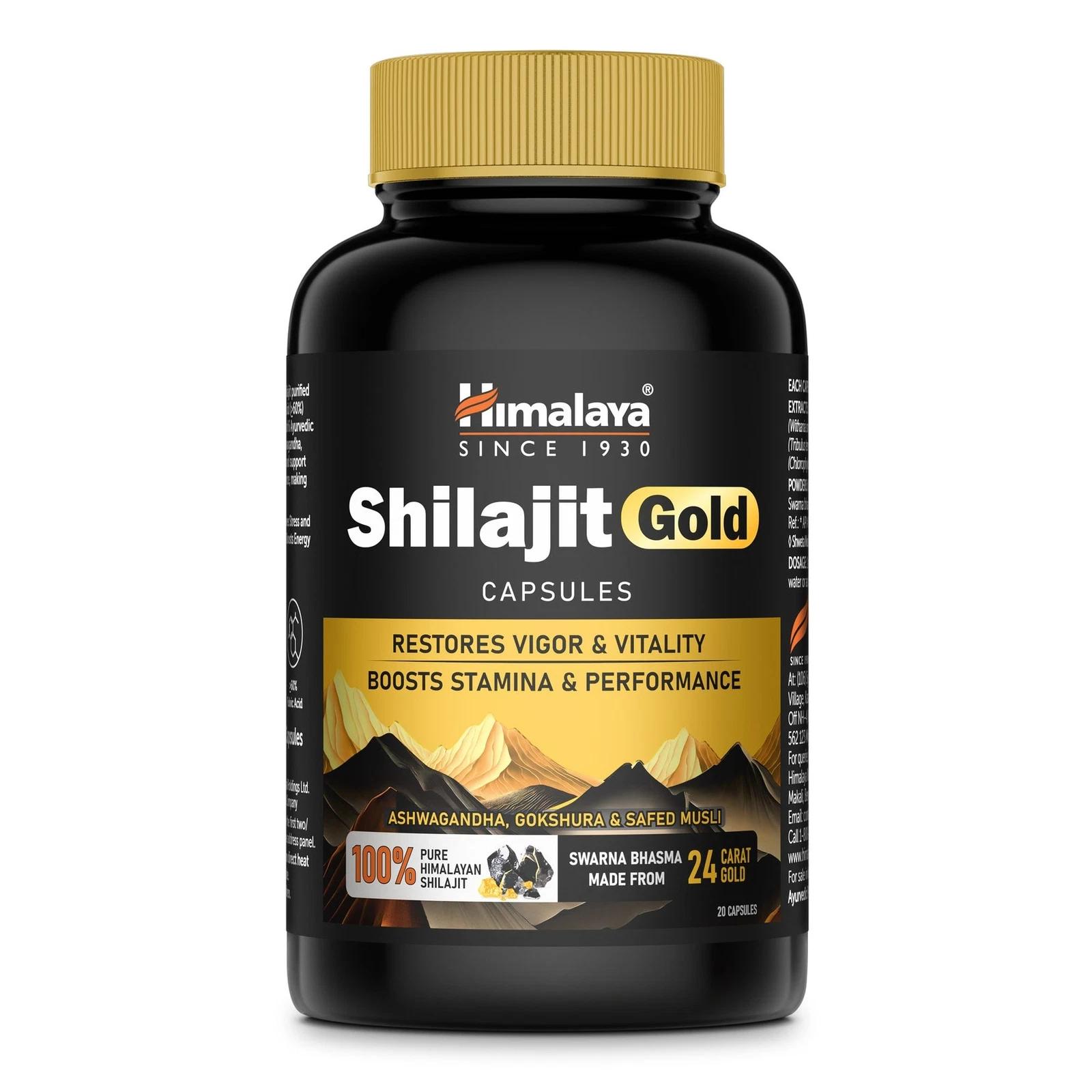 Himalaya Shilajit/Shilajeet Gold 20 Capsules | 100% Pure Himalayan Shilajit + 24 Carat Gold
Himalaya Shilajit/Shilajeet Gold 20 Capsules | 100% Pure Himalayan Shilajit + 24 Carat Gold