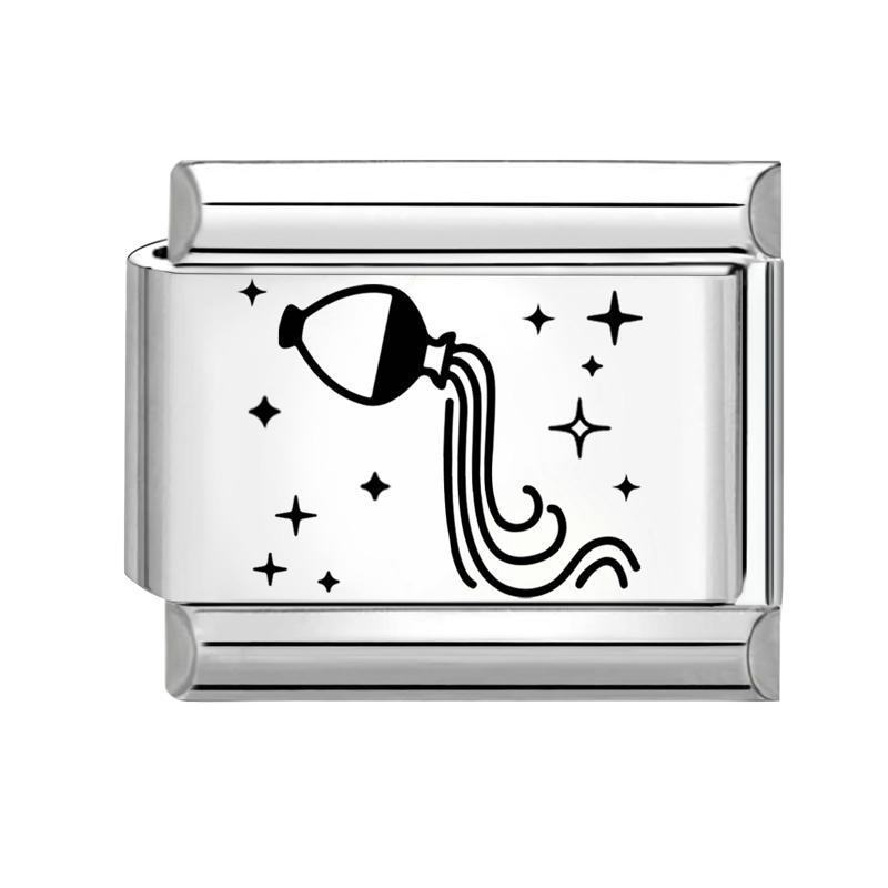 New Pink Printing Design Engraving 12 Constellations Italian Charm Links Fit 9MM Stainless Steel Bracelet DIY Making Jewelry
New Pink Printing Design Engraving 12 Constellations Italian Charm Links Fit 9MM Stainless Steel Bracelet DIY Making Jewelry