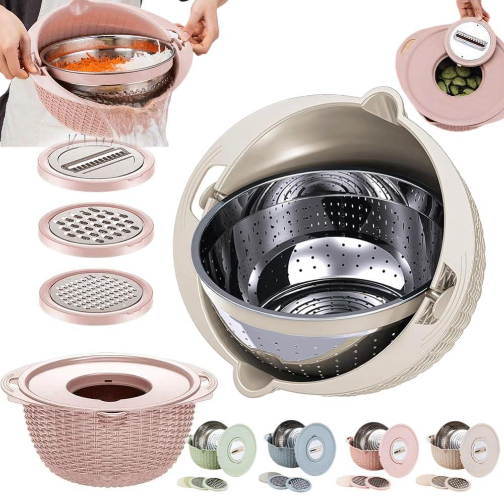 4 in 1 Pasta Rice Strainer Double-Layer Kitchen Strainer Basket New Salad Spinner бежевий
4 in 1 Pasta Rice Strainer Double-Layer Kitchen Strainer Basket New Salad Spinner бежевий