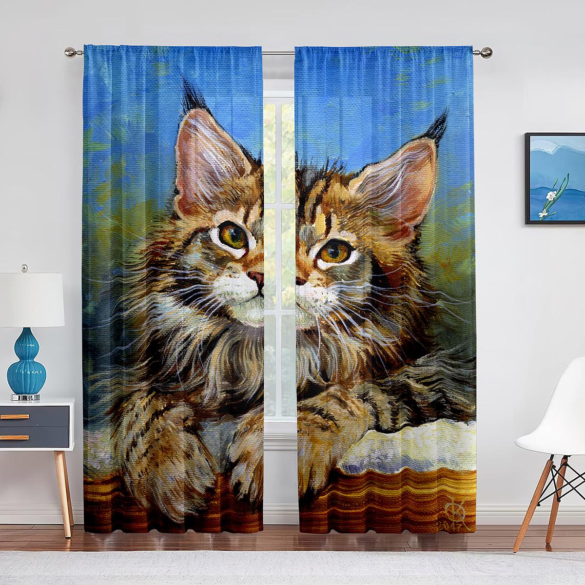 Милый кот акварельная живопись искусство цветочные прозрачные вуали шторы для спальни кухни тюль оконные шторы для гостиной портьеры 1 PCS W100XH250cm&Grommet Top
Милый кот акварельная живопись искусство цветочные прозрачные вуали шторы для спальни кухни тюль оконные шторы для гостиной портьеры 1 PCS W100XH250cm&Grommet Top