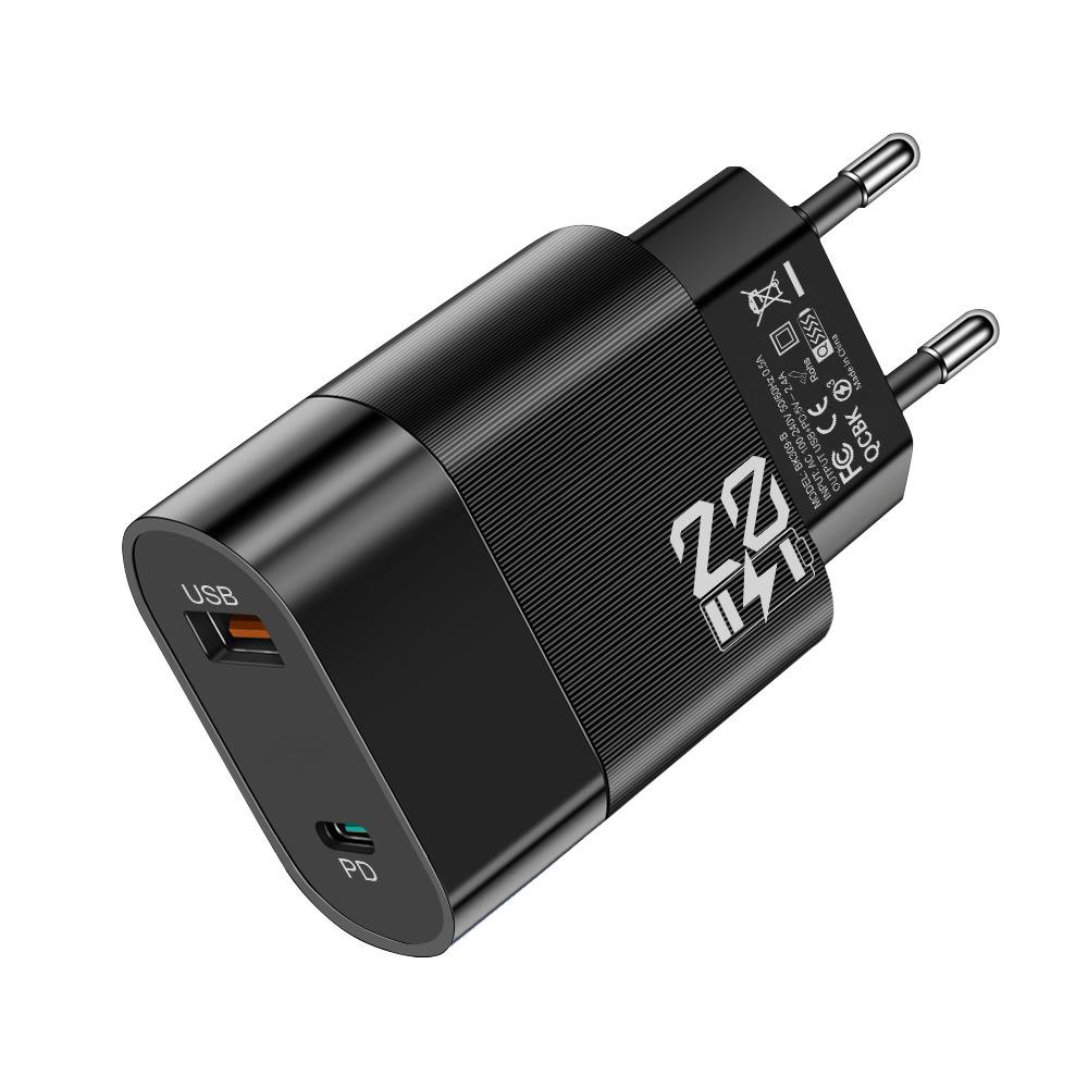 2.4A Dual USB Travel Charger with 2 Ports for US/EU/KR/UK Devices
2.4A Dual USB Travel Charger with 2 Ports for US/EU/KR/UK Devices