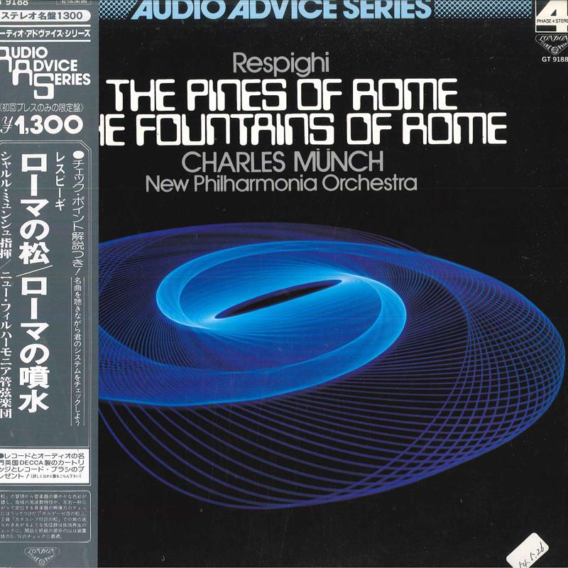 LP Record CHARLES MUNCH NEW PHILHARMONIA ORC Respighi Pines Of Rome Fountains GT9188 LONDON 1978 Japan Classical
LP Record CHARLES MUNCH NEW PHILHARMONIA ORC Respighi Pines Of Rome Fountains GT9188 LONDON 1978 Japan Classical