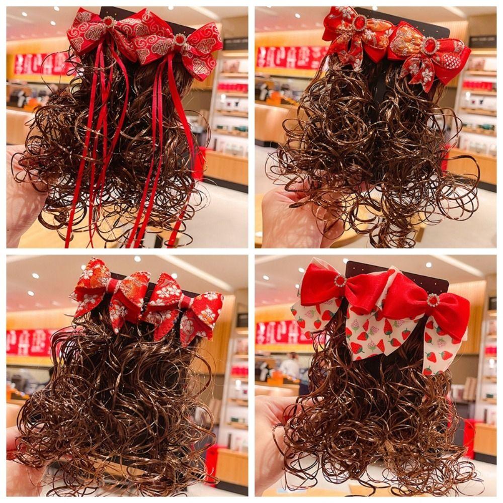 2pcs Kids Headwear Baby Wig Hairpin Hanfu Headdress Children s Bow Wig New Year Bowknot Hairclip 4
2pcs Kids Headwear Baby Wig Hairpin Hanfu Headdress Children s Bow Wig New Year Bowknot Hairclip 4